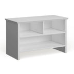 Porch & Den Candace White Wood Shoe Bench