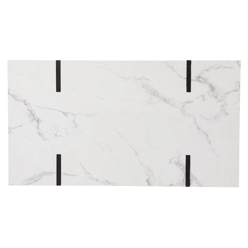 SEI Furniture Kiernan Modern Faux Marble Coffee Table