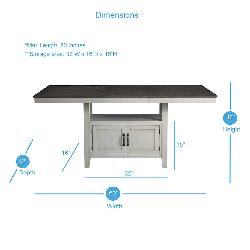 Steve Silver Hasbrook 6-Piece Counter Height Dining Set