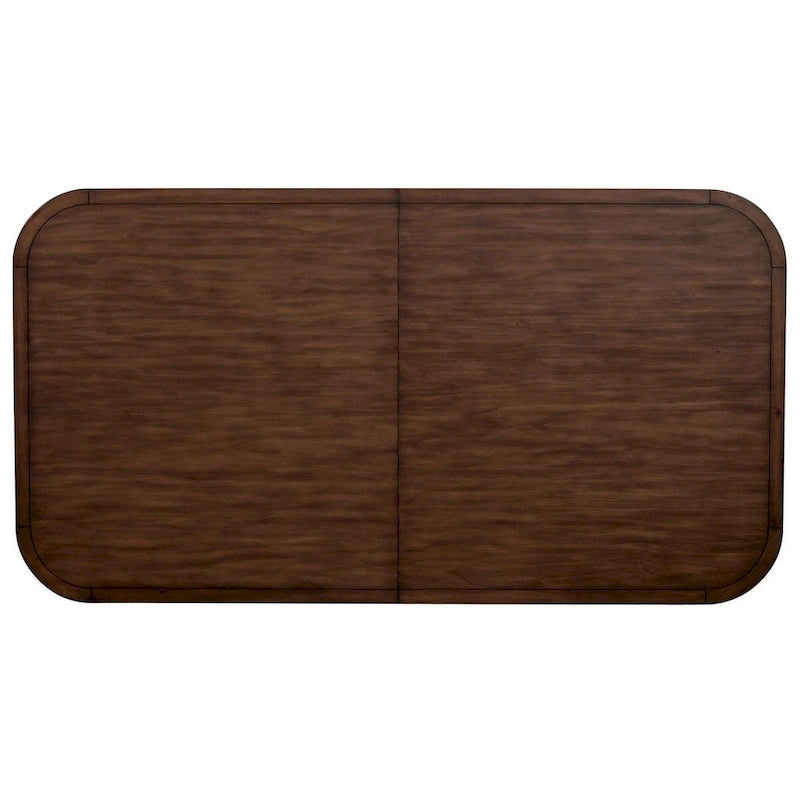 Alpine Furniture Donham Two Tone Wood Dining Table, Brown & White