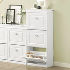 SoBuy FSR94-W, 3 Drawers Shoe Cabinet Shoe Rack Shoe Storage Organizer