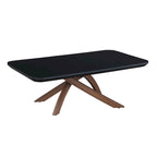 Somette Emerson Sleek Black Glass Cocktail Table
