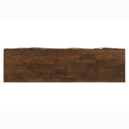 Dewl Farmhouse Walnut Wood 4-Piece Counter Height Table Set by Furniture of America