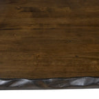 Dewl Farmhouse Walnut Wood 4-Piece Counter Height Table Set by Furniture of America