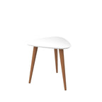 Utopia 19.88 High Triangle End Table With Splayed Wooden Legs