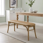 Bentwood Rattan Bench