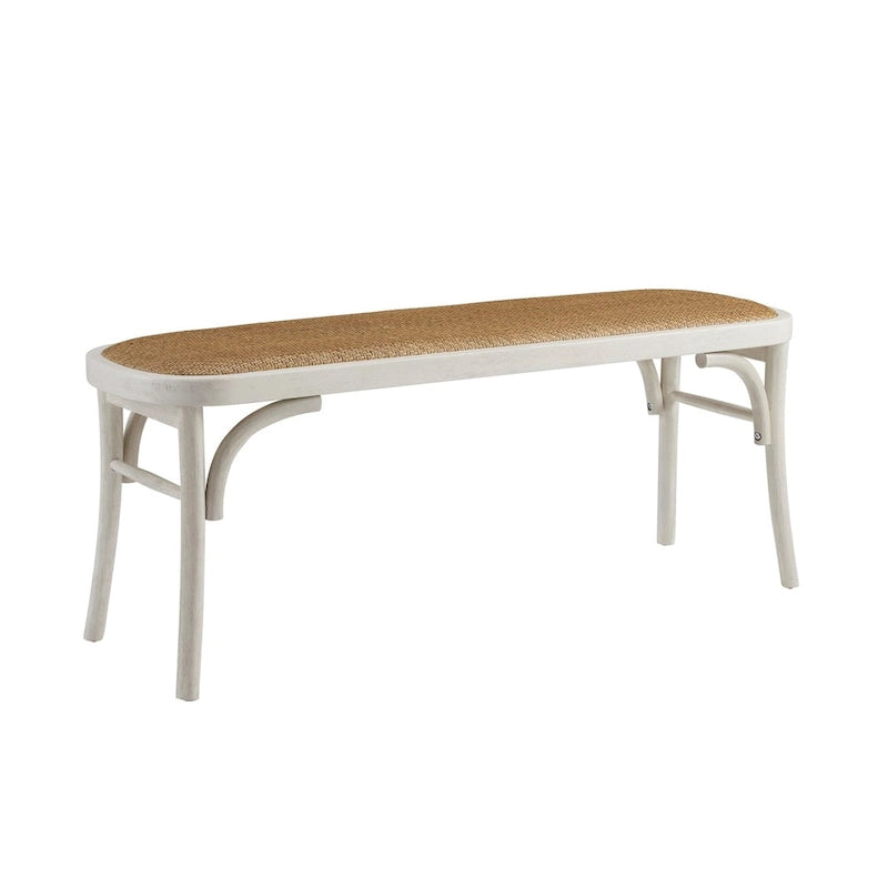 Bentwood Rattan Bench