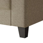 Simple Style Linen Upholstered Sofa