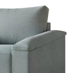 Simple Style Linen Upholstered Sofa
