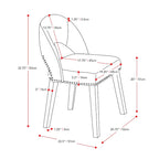Set of 2Tiffany Upholstered Dining Chair