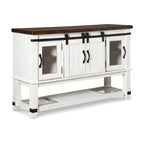 Signature Design By Ashley Valebeck White Dining Room Server