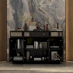 55W Mirrored Credenza Sideboards Buffets Cabinet Bookcase Living Room