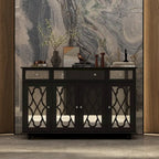 55W Mirrored Credenza Sideboards Buffets Cabinet Bookcase Living Room