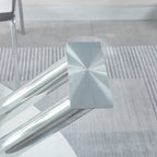 Rectangular Glass Top Dining Table