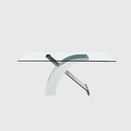 Rectangular Glass Top Dining Table