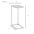 C-Form Accent Table - Harvest Oak Top - Aged Iron Base