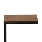 C-Form Accent Table - Harvest Oak Top - Aged Iron Base