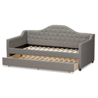 Contemporary Fabric Daybed with Trundle by Baxton Studio