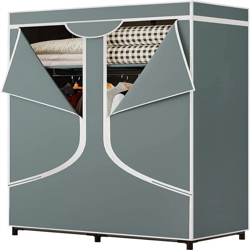 Portable Wardrobe Closet Clothing Organizer - 17.7D x 34.6W x 66.1H