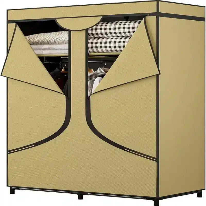 Portable Wardrobe Closet Clothing Organizer - 17.7D x 34.6W x 66.1H