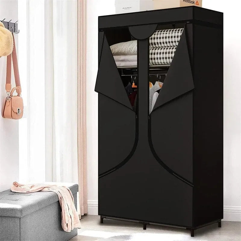 Portable Wardrobe Closet Clothing Organizer - 17.7D x 34.6W x 66.1H
