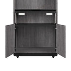 Orion 30W Tall Storage Cabinet with Doors and Fold-Out Desk by Bestar