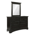 Farmhouse Basics King Bedroom Set with 2 Nightstands, 1 Dresser and 1 Mirror