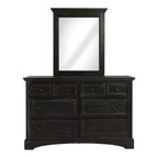 Farmhouse Basics King Bedroom Set with 2 Nightstands, 1 Dresser and 1 Mirror