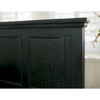 Farmhouse Basics King Bedroom Set with 2 Nightstands, 1 Dresser and 1 Mirror