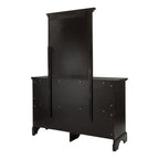 Farmhouse Basics King Bedroom Set with 2 Nightstands, 1 Dresser and 1 Mirror