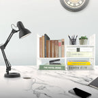 Retro 3-Compartment White Wood Desk Organizer