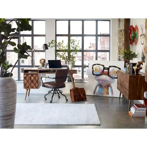 Aurelle Home Oslo Mid-Century Modern Desk