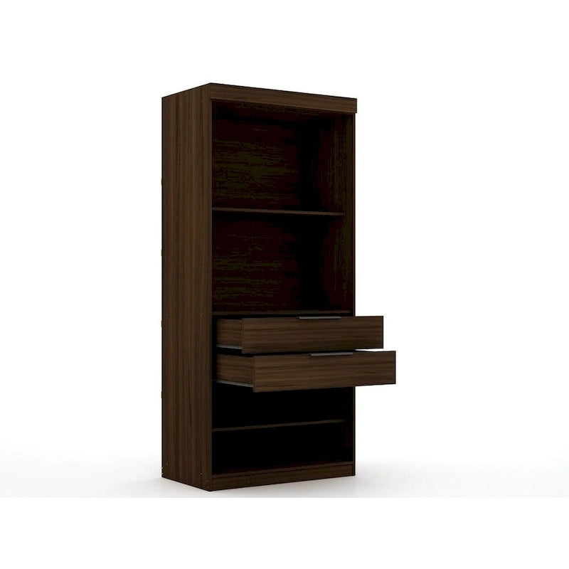 Mulberry Open 3 Sectional Modern 4 Drawer Wardrobe Corner Closet Set of 3