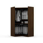 Mulberry Open 3 Sectional Modern 4 Drawer Wardrobe Corner Closet Set of 3