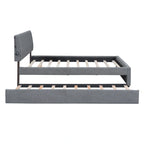 Upholstered Platform Bed with Trundle