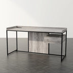 Jaxon Industrial 63-inch Steel Computer Desk with USB Ports by Furniture of America