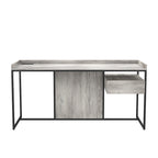 Jaxon Industrial 63-inch Steel Computer Desk with USB Ports by Furniture of America