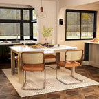 Modern Dining Table 4-6 People Kitchen Dining Room Table Extendable