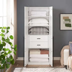 Manhattan Comfort Lee Modern 1.0 Freestanding Wardrobe Closet Armoire