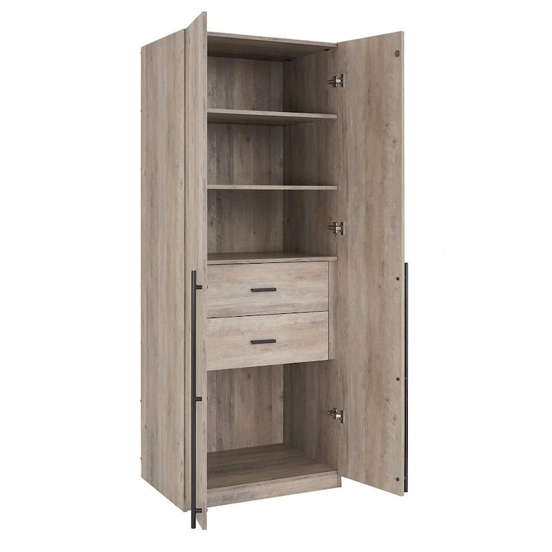 Manhattan Comfort Lee Modern 1.0 Freestanding Wardrobe Closet Armoire