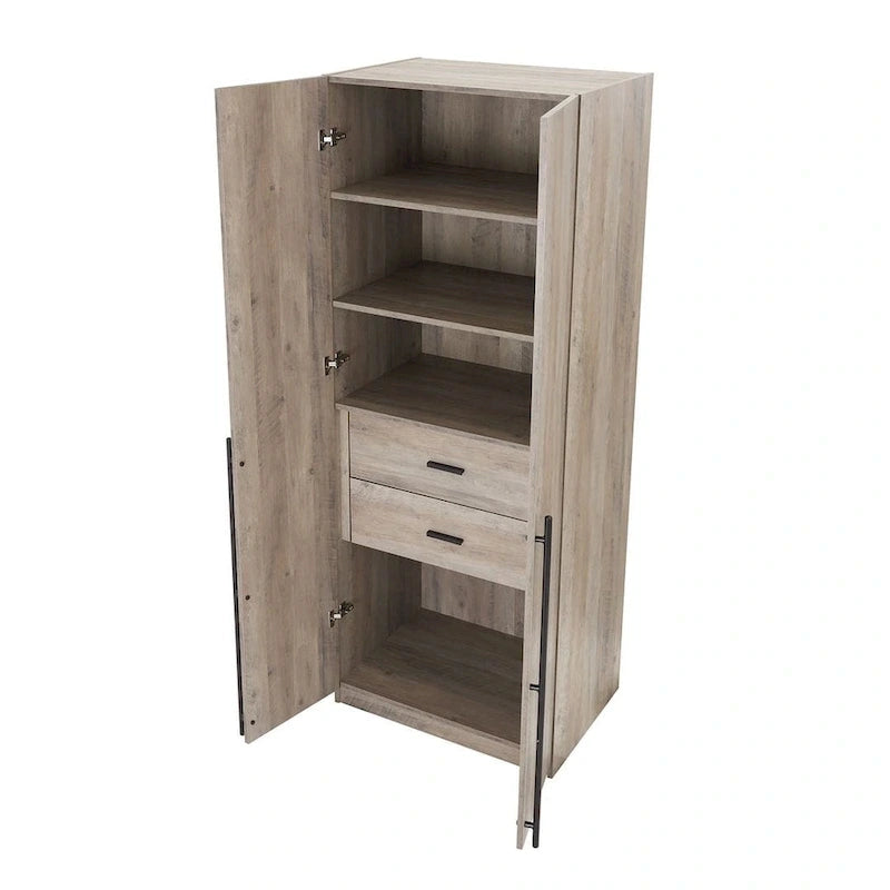 Manhattan Comfort Lee Modern 1.0 Freestanding Wardrobe Closet Armoire