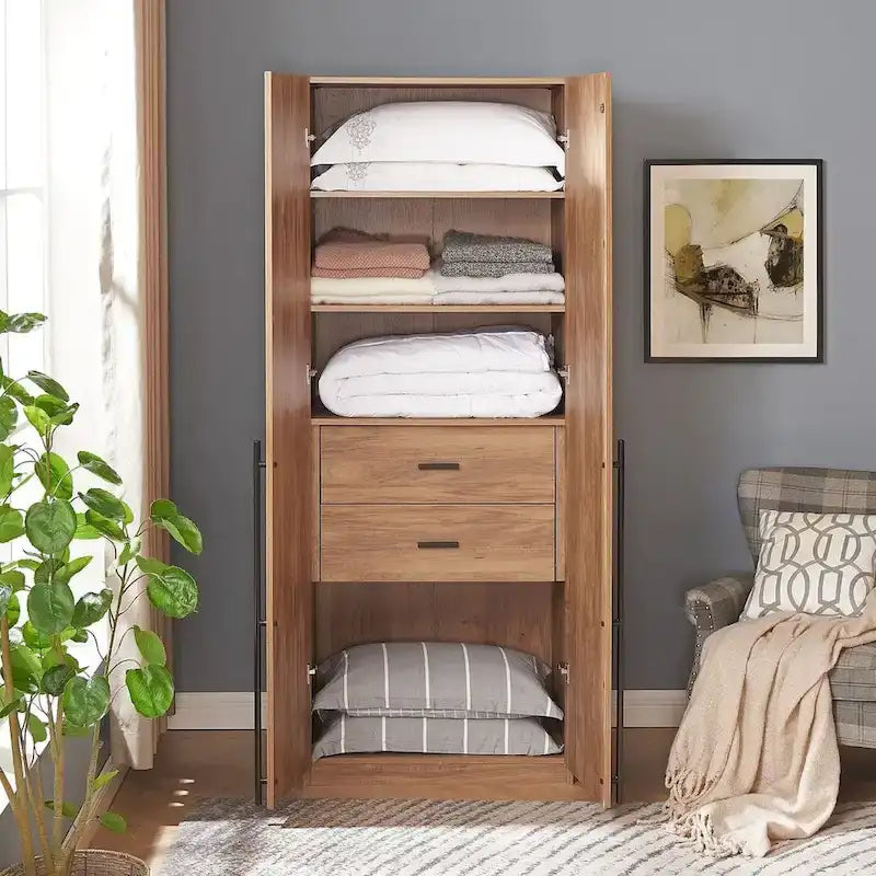 Manhattan Comfort Lee Modern 1.0 Freestanding Wardrobe Closet Armoire