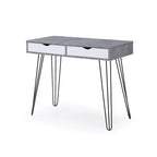 Laurel Grey Mid-century Modern 2-drawer Home Office Desk