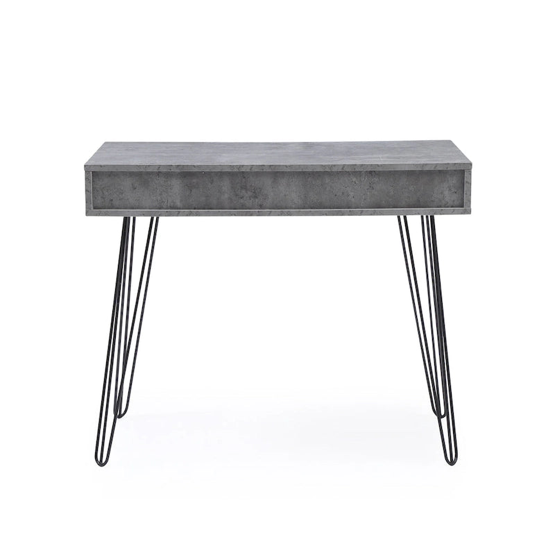 Laurel Grey Mid-century Modern 2-drawer Home Office Desk