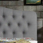 Tara Virgil Curved Upholstered Button-tufted Platform Bed Frame
