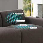 [VIDEO provided] [New] 71*35.5 Modern Linen Fabric Sofa,Stylish and Minimalist 2-3 Seat Couch,Easy to Install,Exquisite Lovesea
