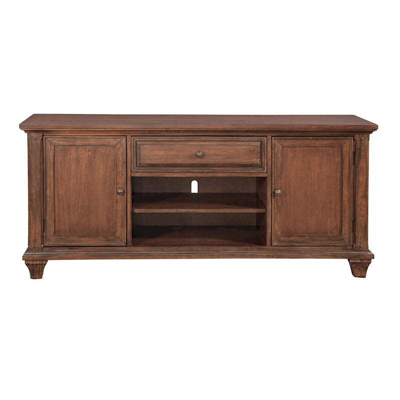 Harbor Point Rustic Cherry 66-inch TV Console - 66-Inch Wide