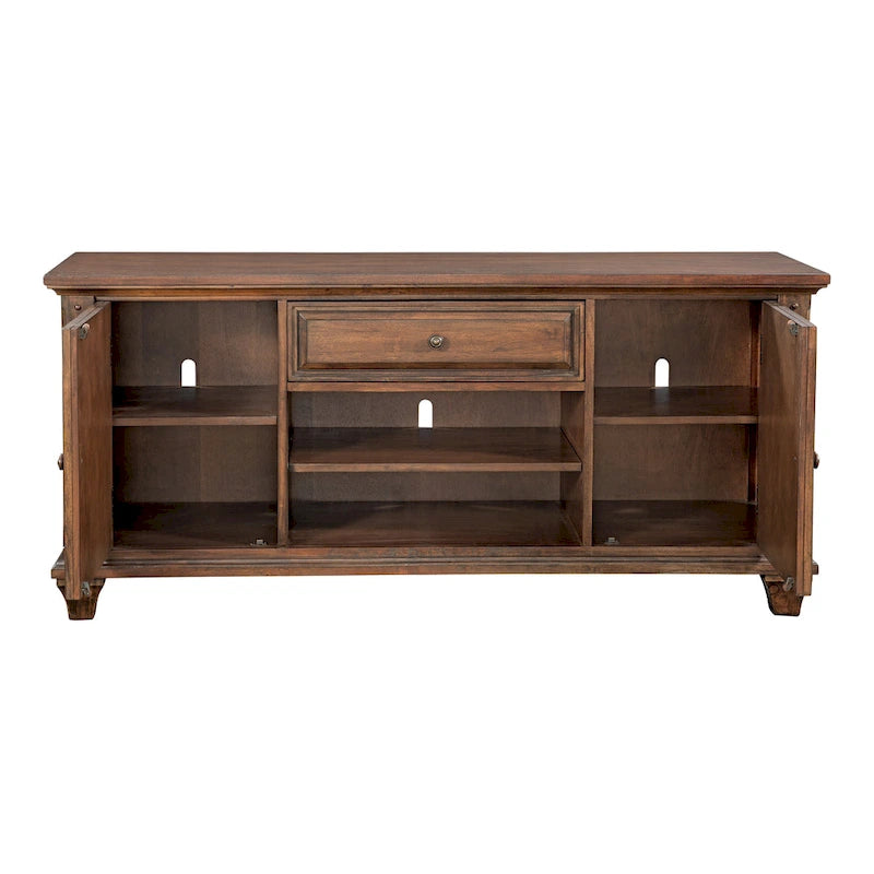 Harbor Point Rustic Cherry 66-inch TV Console - 66-Inch Wide