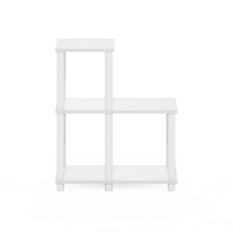 Furinno Turn-N-Tube No Tools 2-Tier Elevated TV Stands