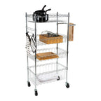 Organize It All 4 Tier Utility Cart - 23.62 x 17.78 x 47.24